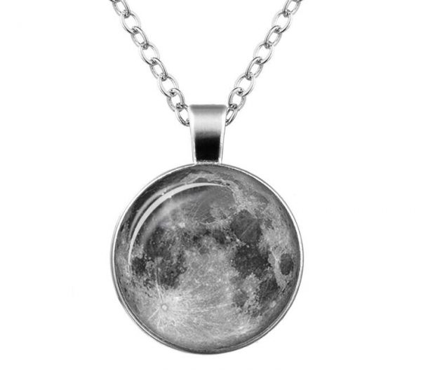 Glow In The Dark Luminous Moon Necklace - Image 2
